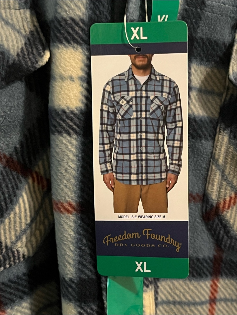 Men’s Light Blue Plaid Shirt Jacket